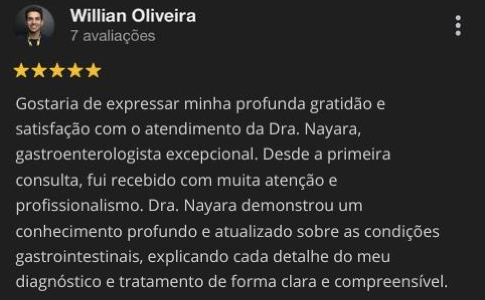 Depoimento Google Dra. Nayara Salgado